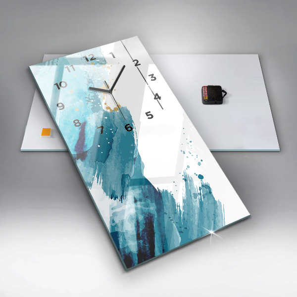 Téglalap alakú üvegóra Ecsetvonások