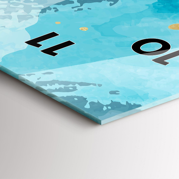 Téglalap alakú üvegóra Ecsetvonások