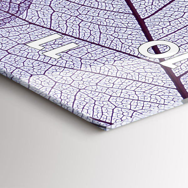 Téglalap alakú üvegóra Levelek – természet