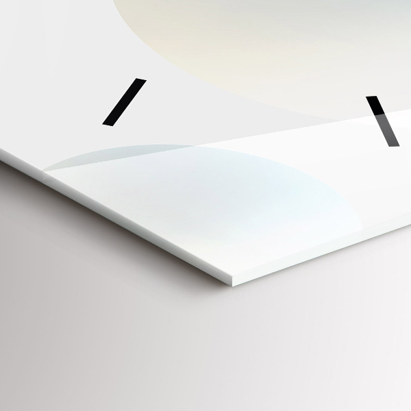 Téglalap alakú üvegóra Labdák absztrakt