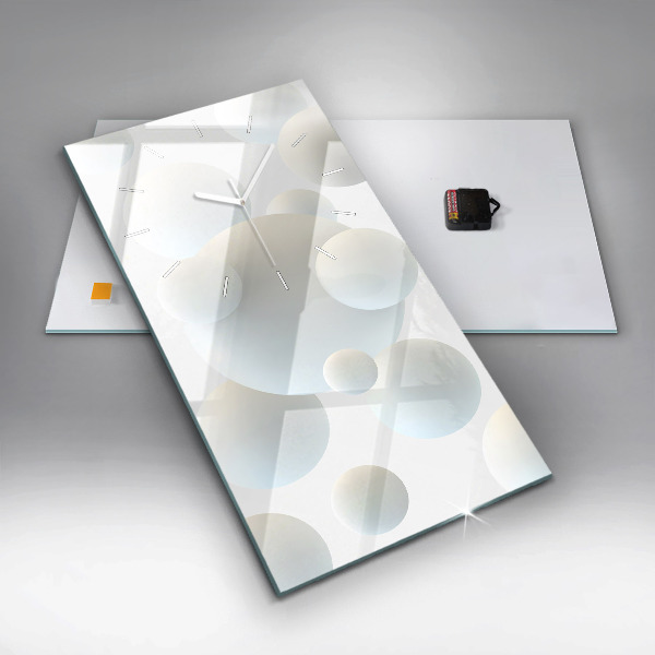 Téglalap alakú üvegóra Labdák absztrakt