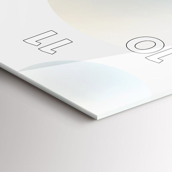 Téglalap alakú üvegóra Labdák absztrakt