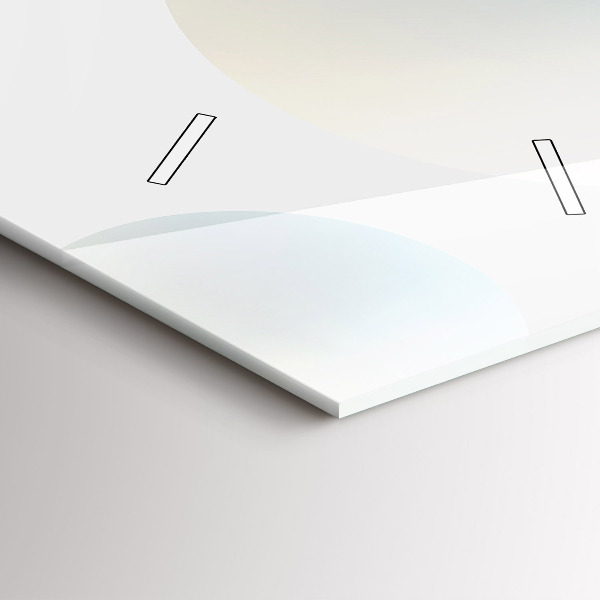 Téglalap alakú üvegóra Labdák absztrakt