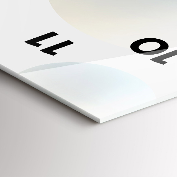 Téglalap alakú üvegóra Labdák absztrakt