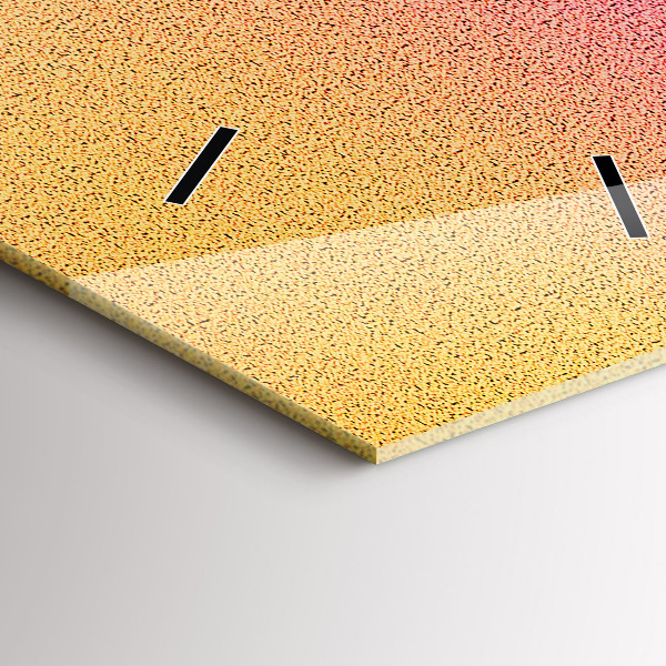 Téglalap alakú üvegóra Gradiens minta