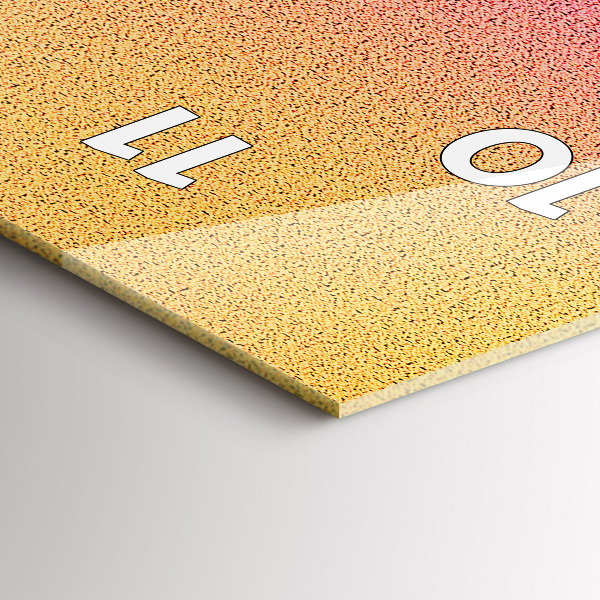 Téglalap alakú üvegóra Gradiens minta