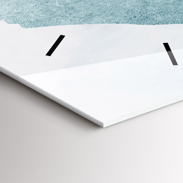 Téglalap alakú üvegóra Absztrakt bálna