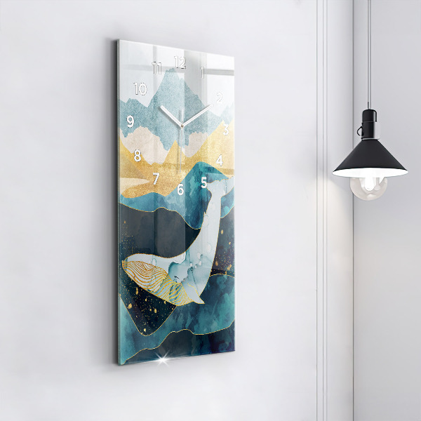 Téglalap alakú üvegóra Absztrakt bálna