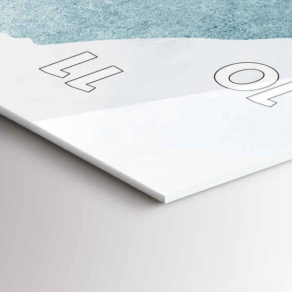 Téglalap alakú üvegóra Absztrakt bálna