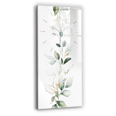 Téglalap alakú üvegóra Absztrakciós levelek