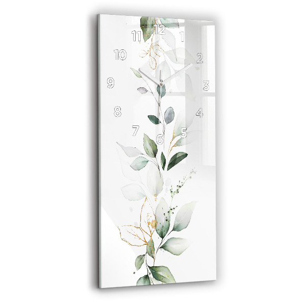 Téglalap alakú üvegóra Absztrakciós levelek