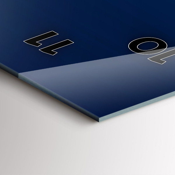 Téglalap alakú üvegóra Dekoratív absztrakció