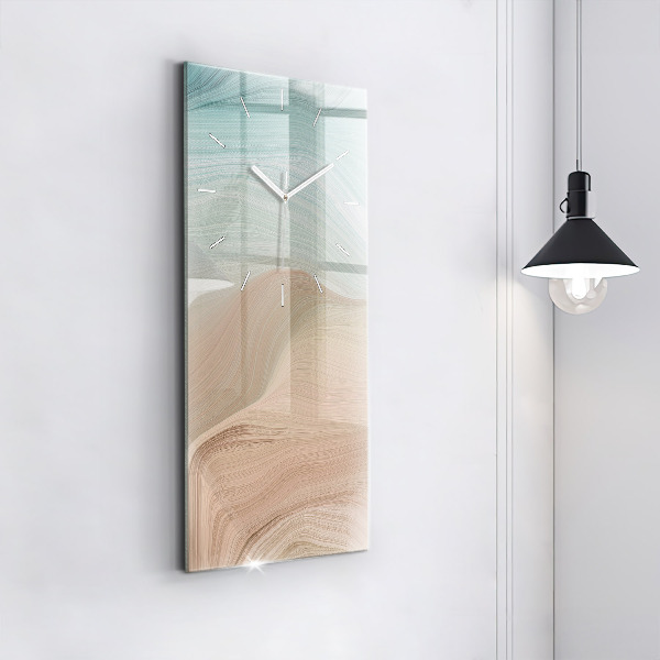 Téglalap alakú üvegóra Hullám absztrakció