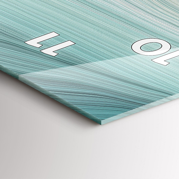 Téglalap alakú üvegóra Hullám absztrakció