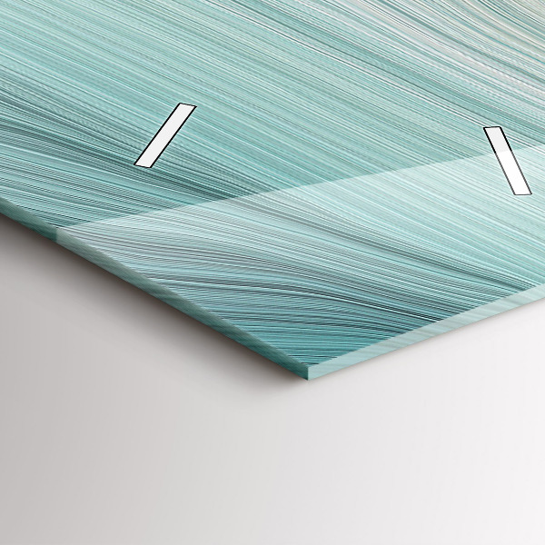 Téglalap alakú üvegóra Hullám absztrakció