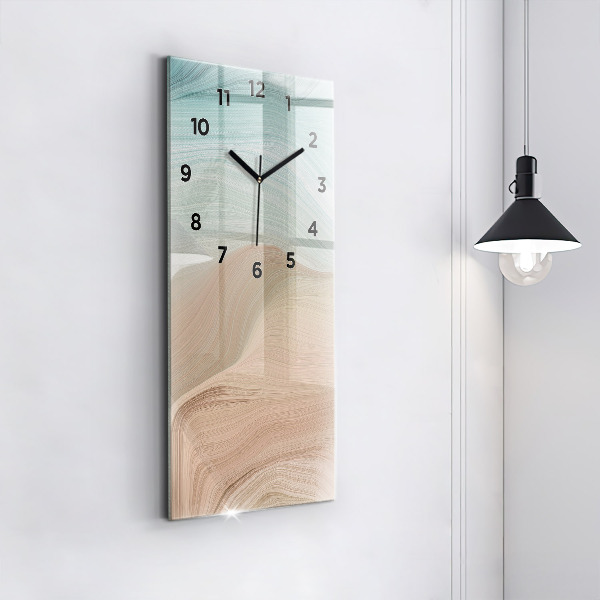 Téglalap alakú üvegóra Hullám absztrakció