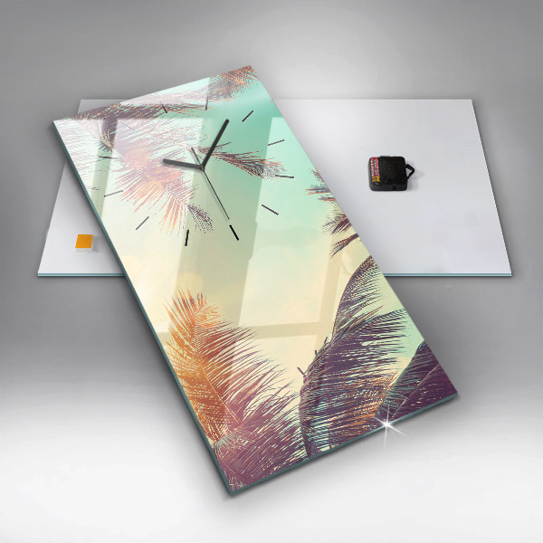 Téglalap alakú üvegóra Trópusi pálmafák