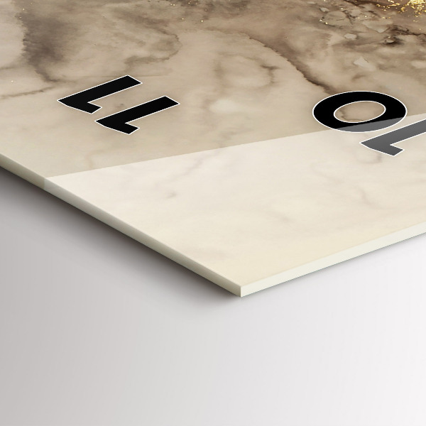 Téglalap alakú üvegóra Bézs modern művészet