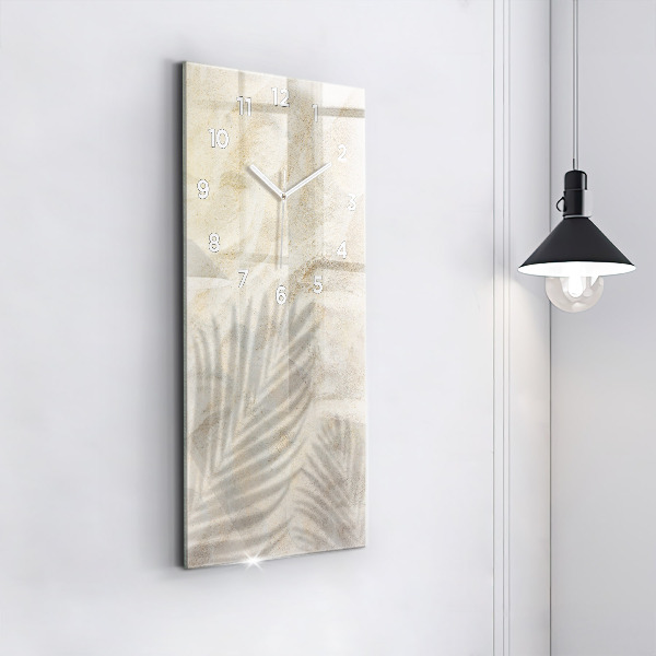 Téglalap alakú üvegóra Pálmafa árnyék homok