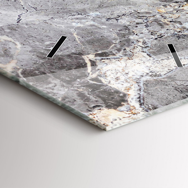 Téglalap alakú üvegóra Szürke gránit márvány