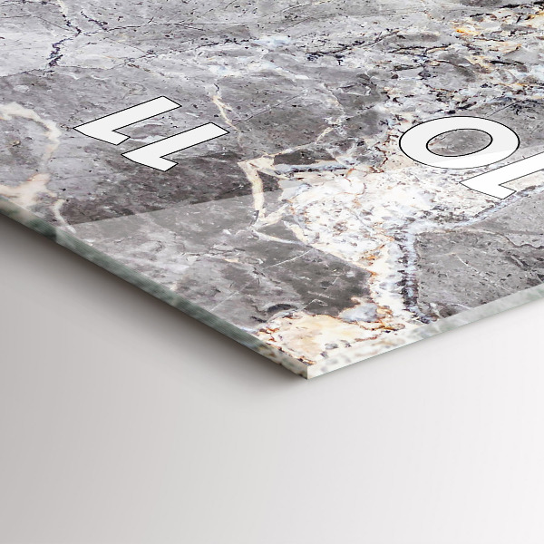 Téglalap alakú üvegóra Szürke gránit márvány