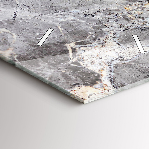 Téglalap alakú üvegóra Szürke gránit márvány