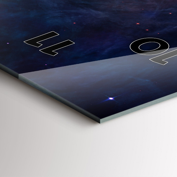 Téglalap alakú üvegóra Galaxis és csillagok