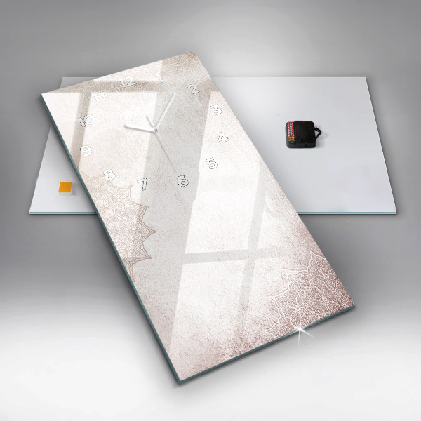 Téglalap alakú üvegóra Dekoratív minta