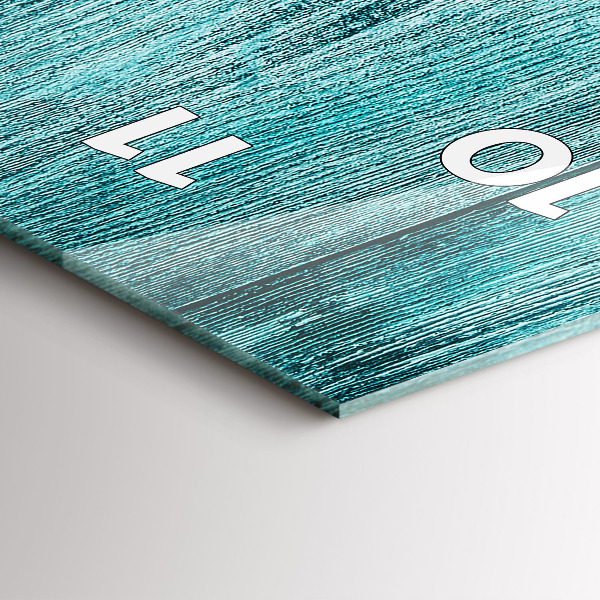 Téglalap alakú üvegóra Kék régi fa