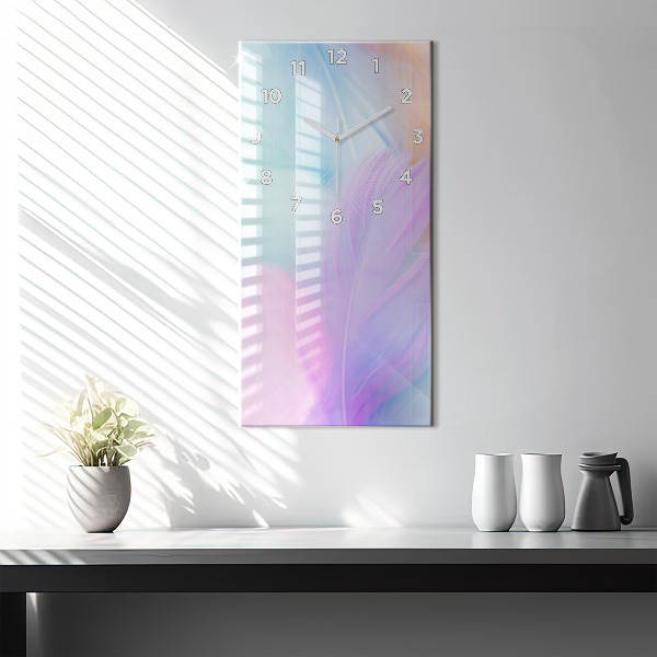 Téglalap alakú üvegóra Színes tollak