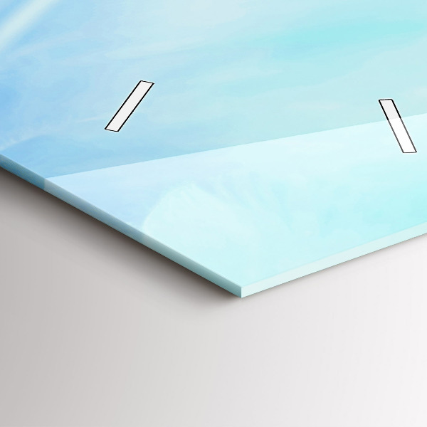 Téglalap alakú üvegóra Színes tollak