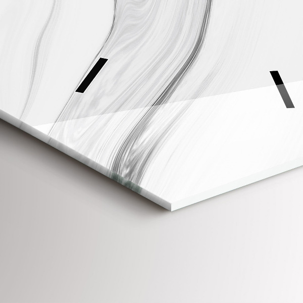 Téglalap alakú üvegóra Dekoratív márvány