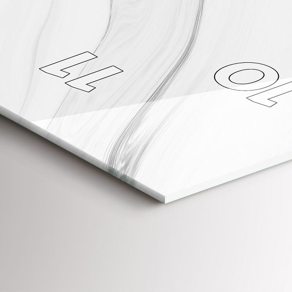 Téglalap alakú üvegóra Dekoratív márvány