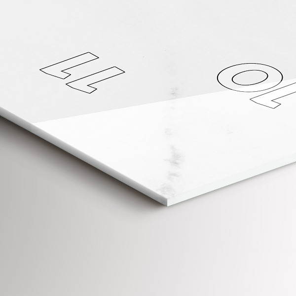 Téglalap alakú üvegóra Elegáns márvány