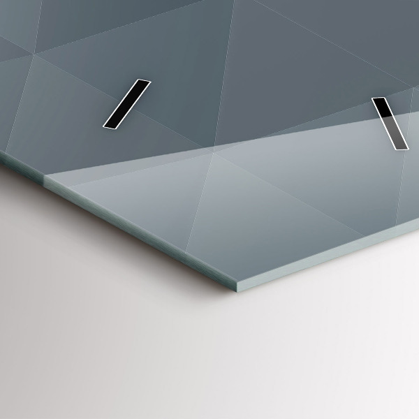 Téglalap alakú üvegóra Szürke absztrakció