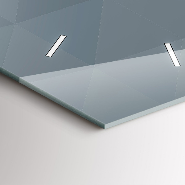 Téglalap alakú üvegóra Szürke absztrakció