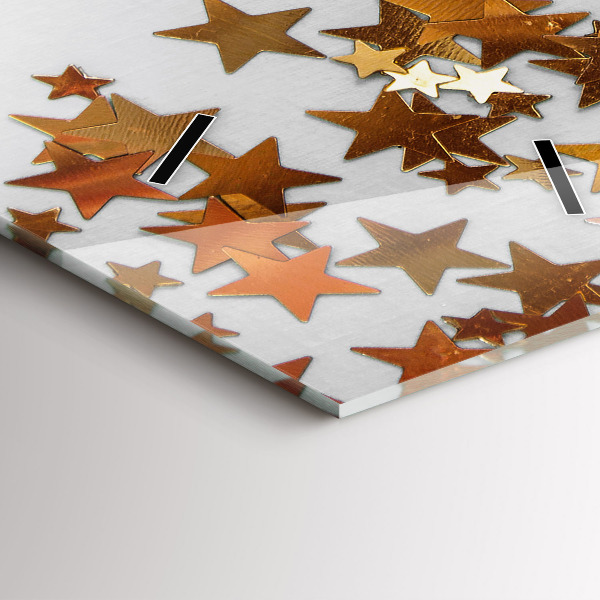 Téglalap alakú üvegóra Csillagok világos háttéren