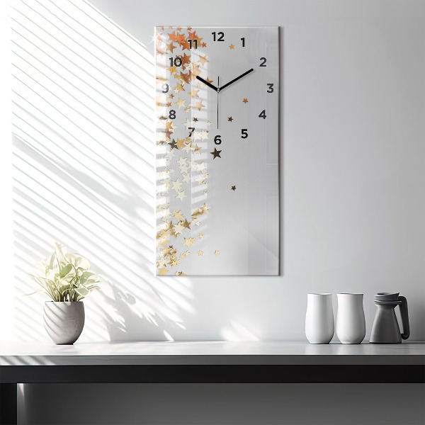 Téglalap alakú üvegóra Csillagok világos háttéren