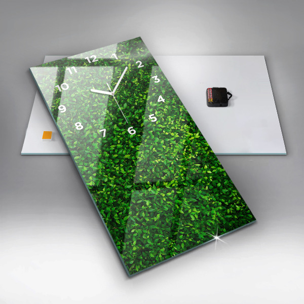 Téglalap alakú üvegóra Sövénylevelek