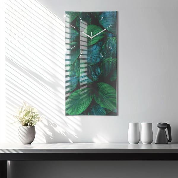 Téglalap alakú üvegóra A természet levelei