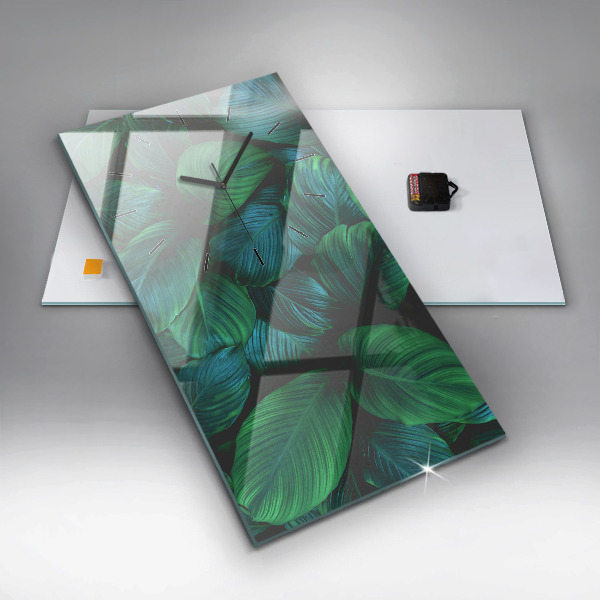 Téglalap alakú üvegóra A természet levelei