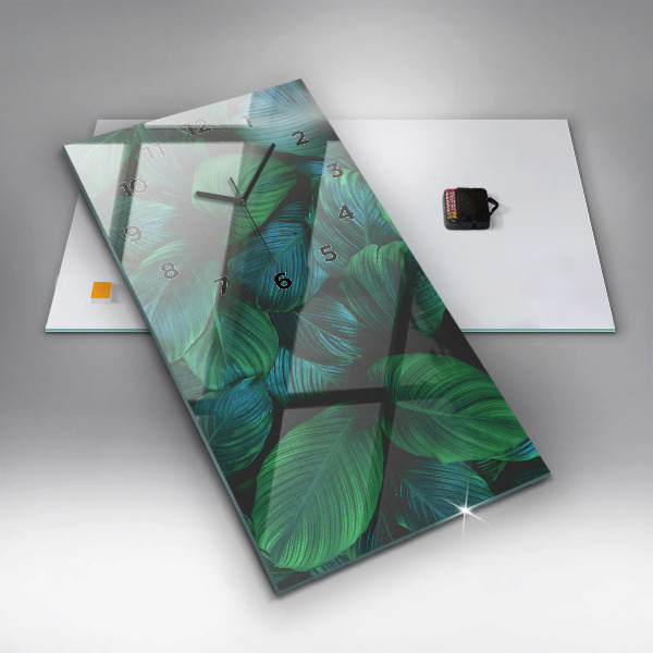 Téglalap alakú üvegóra A természet levelei