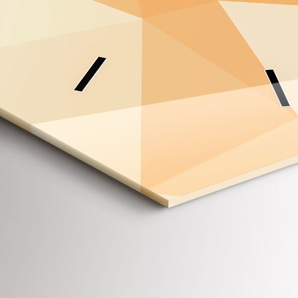 Téglalap alakú üvegóra Absztrakciós háromszögek