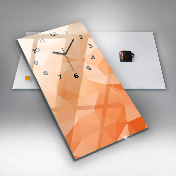 Téglalap alakú üvegóra Absztrakciós háromszögek