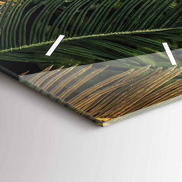 Téglalap alakú üvegóra Dzsungel levelei