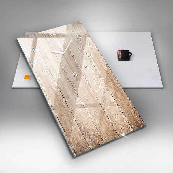 Téglalap alakú üvegóra Fa textúra