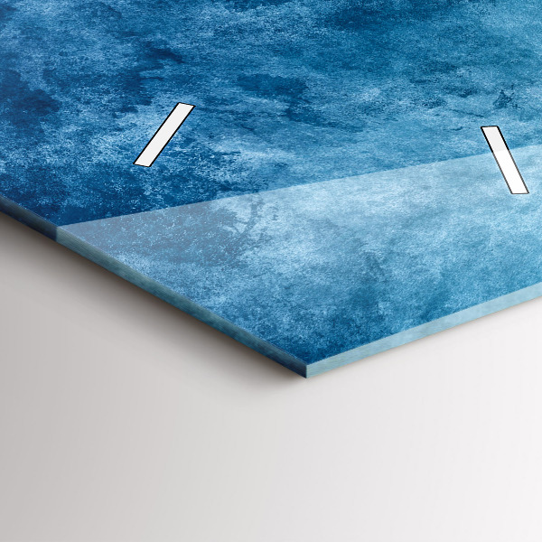 Téglalap alakú üvegóra Absztrakciós víz