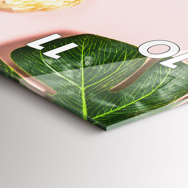 Téglalap alakú üvegóra Nyári hangulat