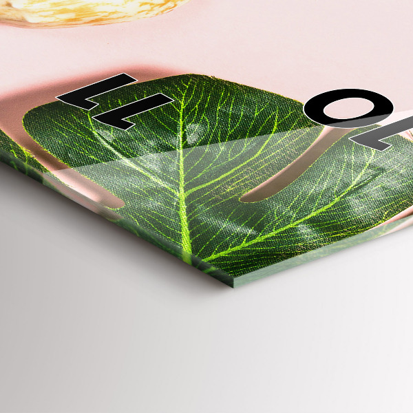 Téglalap alakú üvegóra Nyári hangulat