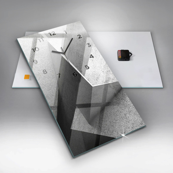 Téglalap alakú üvegóra Absztrakciós háromszögek